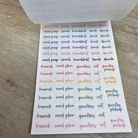 Rainbow Planner Stickers By Kellofaplan Volume Six Missing Two Stickers - Picture 5 of 16